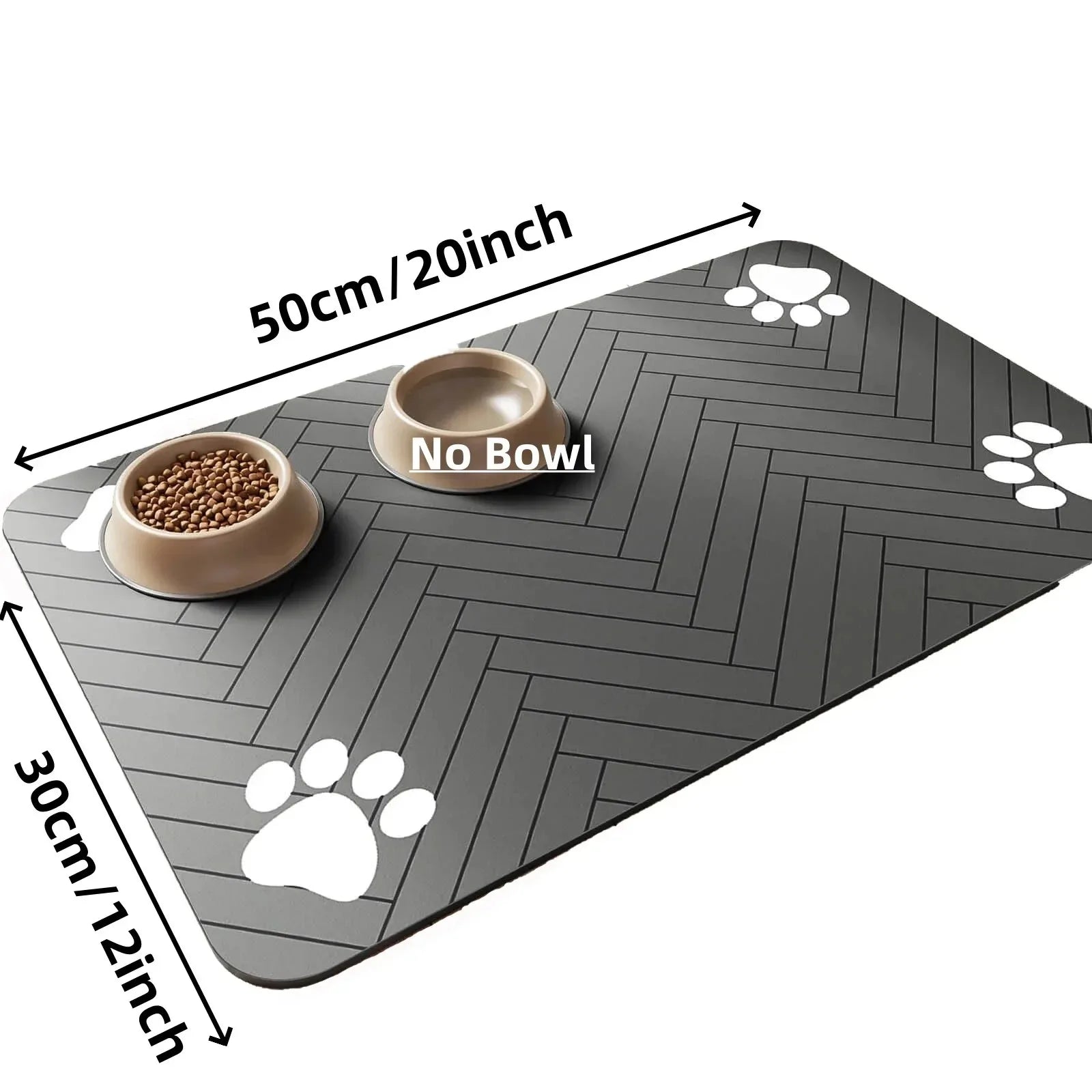Absorbent stain resistant pet mat