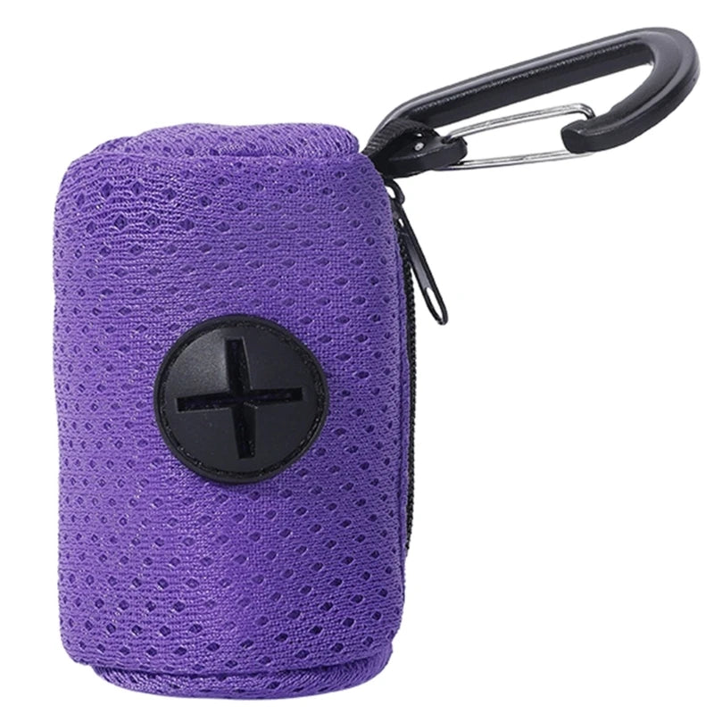 Dog Poop Bag Dispenser Hangingable Dog Poop Bag Holder Poo Bags Dispenser forDogs Walking Garbage Bags Dispensers Pet Supplies
