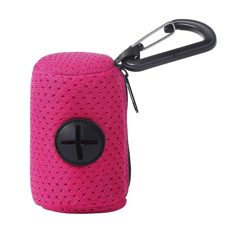 Dog Poop Bag Dispenser Hangingable Dog Poop Bag Holder Poo Bags Dispenser forDogs Walking Garbage Bags Dispensers Pet Supplies