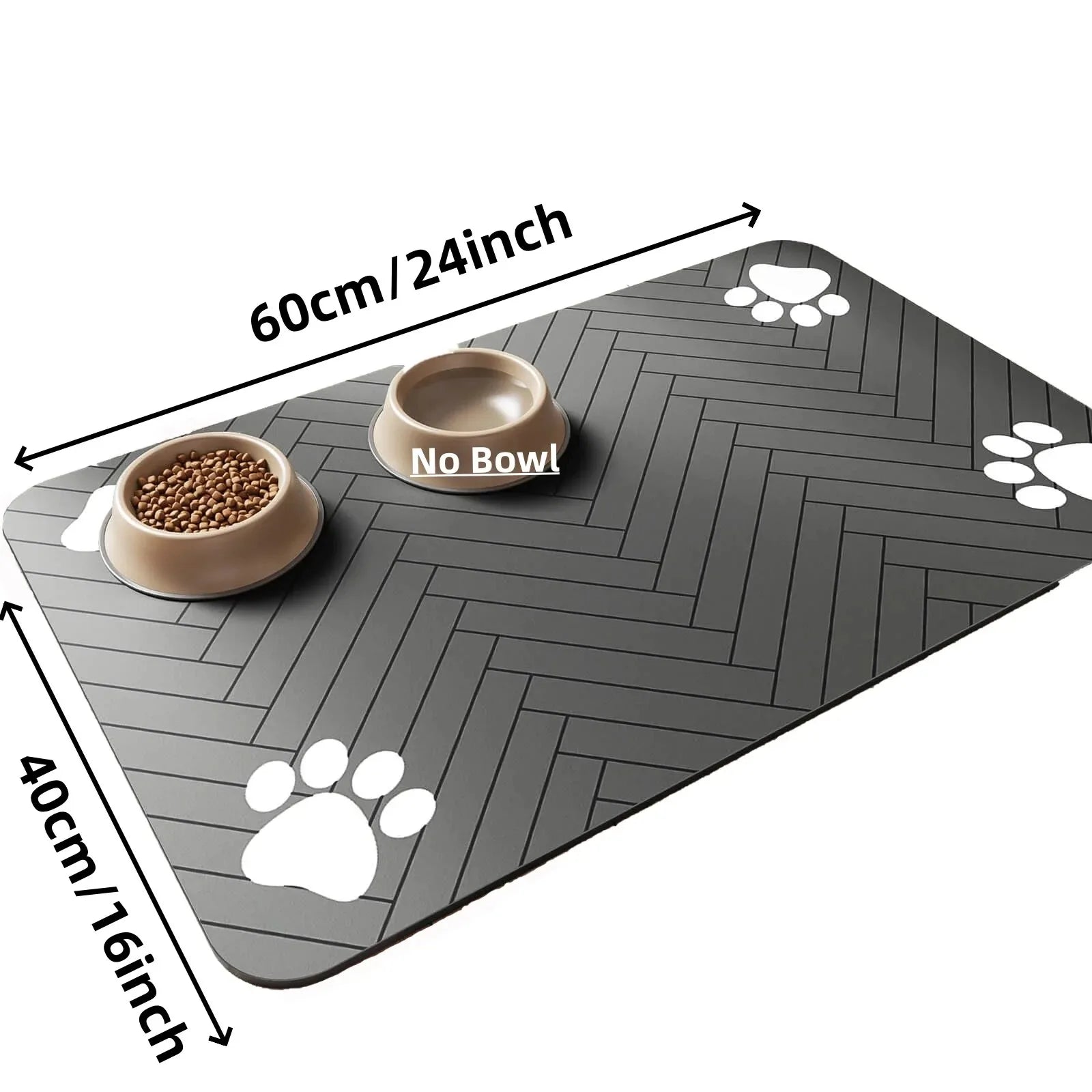 Absorbent stain resistant pet mat