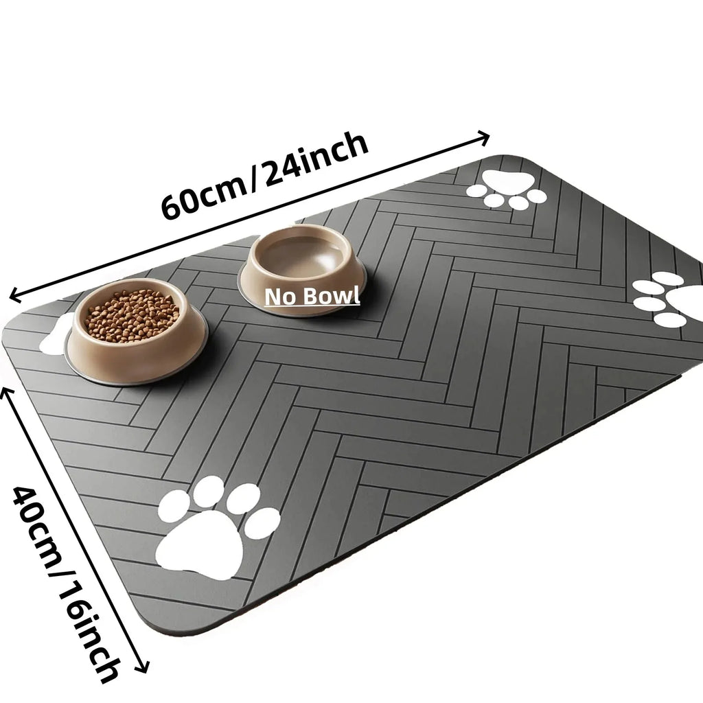 Absorbent stain resistant pet mat