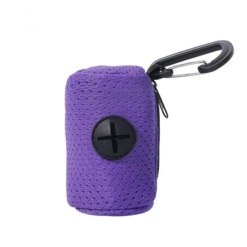 Dog Poop Bag Dispenser Hangingable Dog Poop Bag Holder Poo Bags Dispenser forDogs Walking Garbage Bags Dispensers Pet Supplies