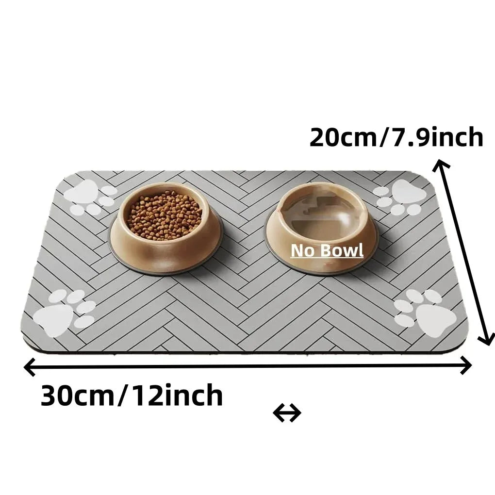 Absorbent stain resistant pet mat
