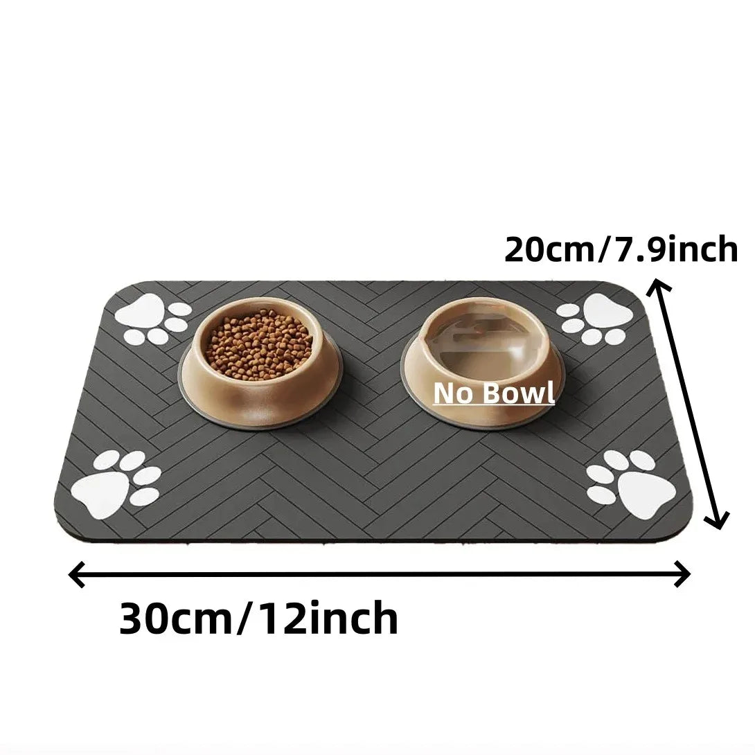 Absorbent stain resistant pet mat