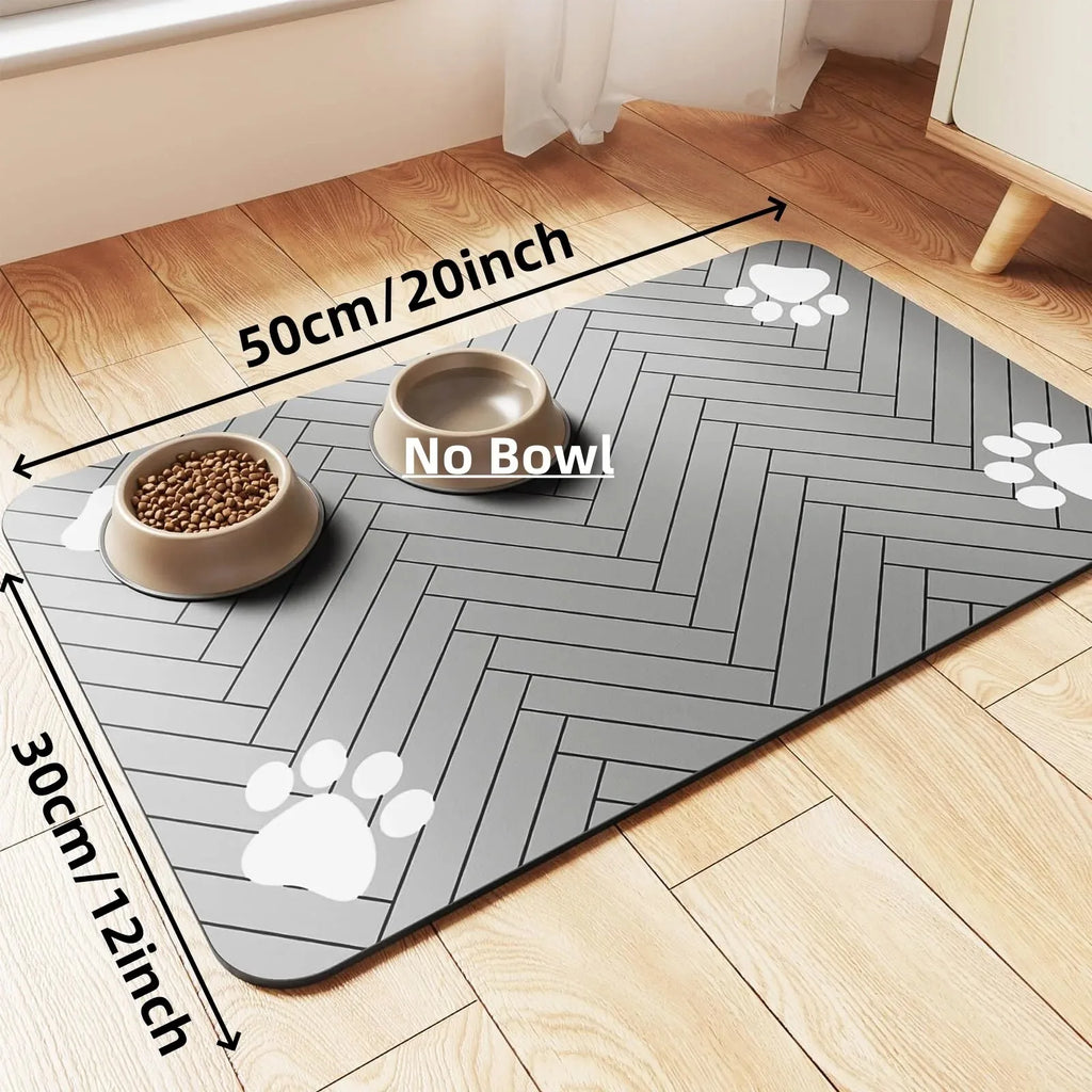 Absorbent stain resistant pet mat